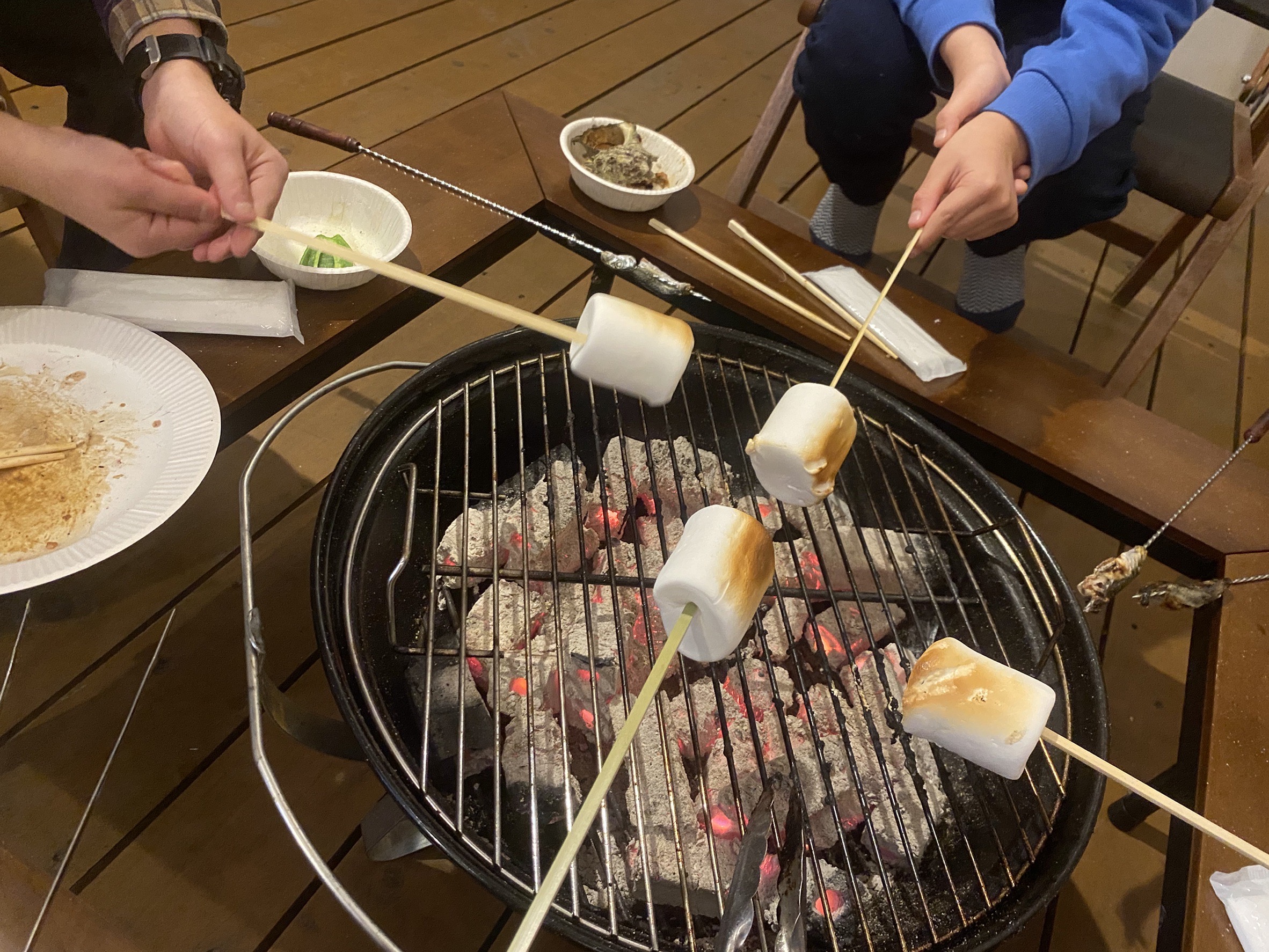 対馬でBBQ