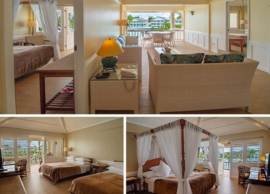 プランテーションベイのツーベッドルームスイート客室