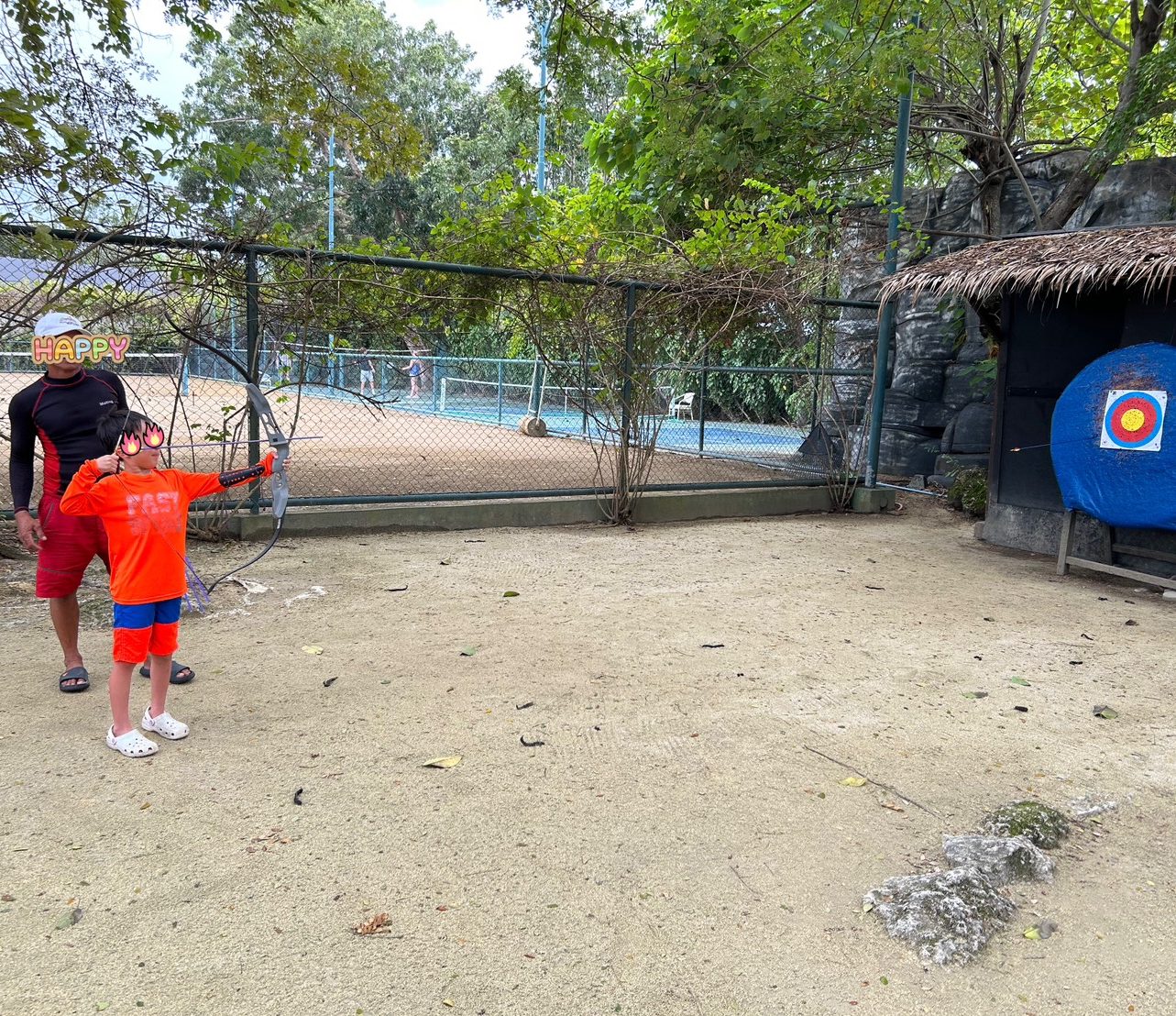 プランテーションベイでアーチェリー体験