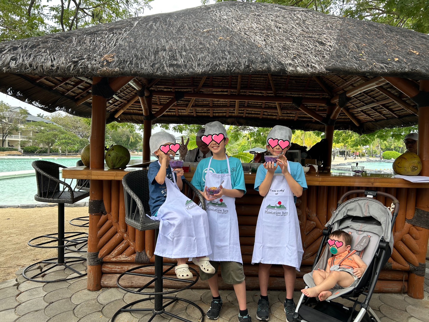 Sプランテーションベイでハロハロ作り体験