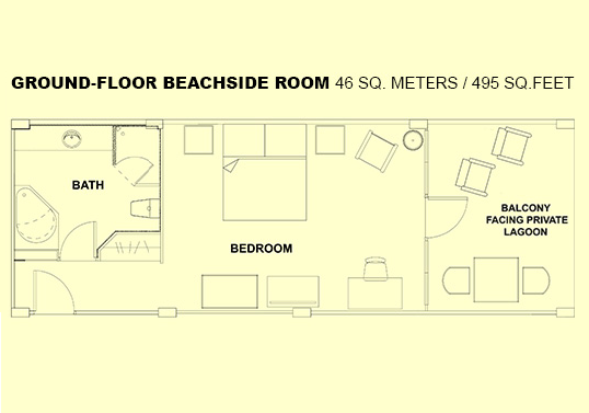プランテーションベイのラグーンサイドルームレイアウト