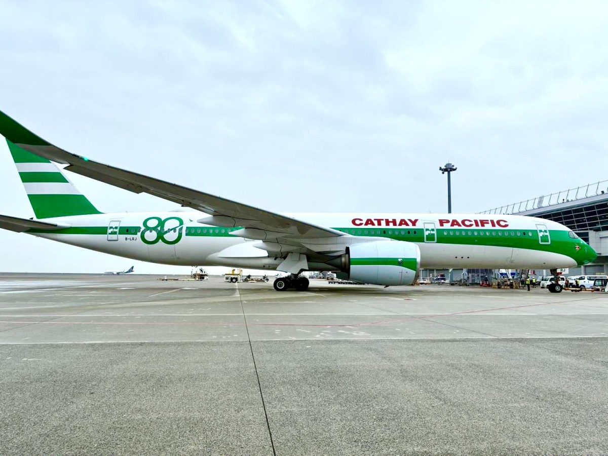 キャセイパシフィック80周年特別塗装機